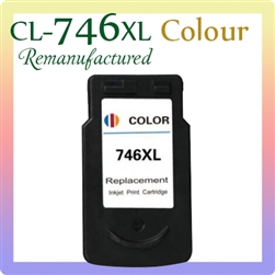 CL-746XL, Colour (Remanufactured), Canon iP2870, iP2872, MG2470, MG2570, MG2970, MG3060, MG3070, MX497, TR4570, TR4670, TS207, TS307