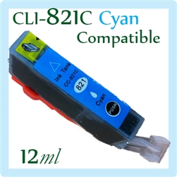 CLI-821C (Compatible), Canon iP3680, iP4680, iP4760, MP545, MP558, MP568, MP628, MP638, MP648, MP988, MP996, MX868, MX876