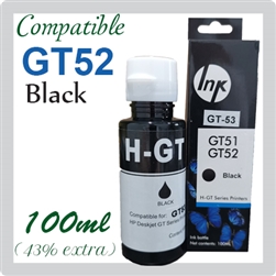 GT53XL Black (Compatible), Deskjet GT 5810, 5820 AIO, Ink Tank 310 series, 410 series, Smart Tank 350 series, 450 series, 510 series, 550 series, 610 series, 720 series