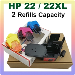 HP22 Colour (Refill Kit), Deskjet 1402, 1410, 3920, 3940, D1360, D1460, D1550, D1560, D2360, D2460, F370, F380, F2120, F2179, F2180, F2235, F2275, F2276, F2280, F2288, F4185, OfficeJet 4355, PSC 1400, 1402, 1410