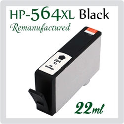 564XL Black (Compatible), Deskjet 3070a, 3520, OfficeJet 4610, 4620, 4622, Photosmart 5510, 5520, 6510, 6520, 7510, 7520, B109, B110a, B8550, C5380, C6375, C6380, D5460, D7560, Photosmart Plus B209a, B210a, Photosmart Premium C309, C310a, C410a, C510a