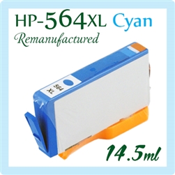 564XL Cyan (Compatible), Deskjet 3070a, 3520, OfficeJet 4610, 4620, 4622, Photosmart 5510, 5520, 6510, 6520, 7510, 7520, B109, B110a, B8550, C5380, C6375, C6380, D5460, D7560, Photosmart Plus B209a, B210a, Photosmart Premium C309, C310a, C410a, C510a