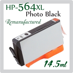 564XL Photo Black (Compatible), Photosmart 7510, 7520, B8550, C5380, C6380, D5460, D7560, C309a, C309g, C310a, C410a, C510a