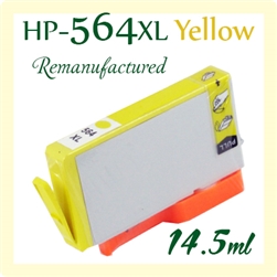 564XL Yellow (Compatible), Deskjet 3070a, 3520, OfficeJet 4610, 4620, 4622, Photosmart 5510, 5520, 6510, 6520, 7510, 7520, B109, B110a, B8550, C5380, C6375, C6380, D5460, D7560, Photosmart Plus B209a, B210a, Photosmart Premium C309, C310a, C410a, C510a