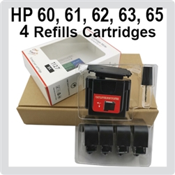 HP60 Black (Refill Kit), Deskjet D2500, D2530, D2560, D2566, D2660, D5560, F2410, F2476, F2480, F4200, F4250, F4280, F4480, Photosmart C4680, ENVY 100, 110, 120