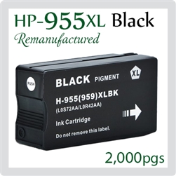 955 XL Black (LOS72AA, Compatible), OfficeJet Pro 7720, 7730, 7740, 8210, 8216, 8218, 8710, 8715, 8716, 8717, 8720, 8725, 8727, 8730, 8740