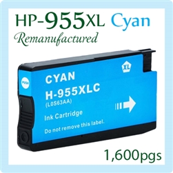 955 XL Cyan (LOS63AA, Compatible), OfficeJet Pro 7720, 7730, 7740, 8210, 8216, 8218, 8710, 8715, 8716, 8717, 8720, 8725, 8727, 8730, 8740