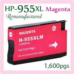 955 XL Magenta (LOS66AA, Compatible), OfficeJet Pro 7720, 7730, 7740, 8210, 8216, 8218, 8710, 8715, 8716, 8717, 8720, 8725, 8727, 8730, 8740