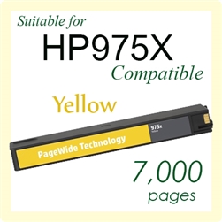 975X Yellow (Compatible), PageWide Pro 452dn, 452dw, 477dn MFP, 477dw MFP, 552dw, 577dw MFP