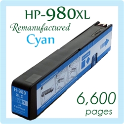 980XL Cyan (Compatible), HP Officejet Enterprise Color X555dn, X555xh, X585dn, X585f, X585z