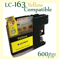 LC163 Yellow (Compatible), Brother, DCPJ152w, DCPJ552dw, DCPJ752dw, MFCJ245, MFCJ470dw, MFCJ650dw, MFCJ870dw