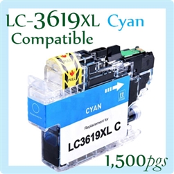 LC3619XL Cyan (Compatible), Brother, MFCJ2330dw, MFCJ2730dw, MFCJ3530dw, MFCJ3930dw