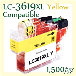 LC3619XL Yellow (Compatible), Brother, MFCJ2330dw, MFCJ2730dw, MFCJ3530dw, MFCJ3930dw