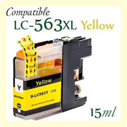 LC563 Yellow (Compatible), Brother, MFCJ2310, MFCJ2510, MFCJ3520, MFCJ3720