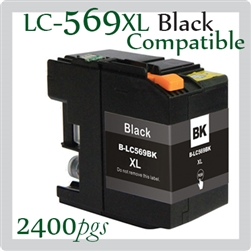 LC569XL Black (Super High Yield, Compatible), Brother, MFCJ3520, MFCJ3720