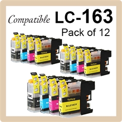 LC163, Pack of 12 (Compatible)