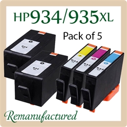 934XL / 935XL Pack of 5 (Compatible), OfficeJet Pro 6220, 6230, 6820, 6830