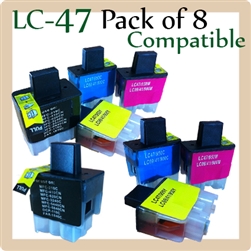 LC47, Pack of 8 (Compatible) CHOOSE any 8 Colours.