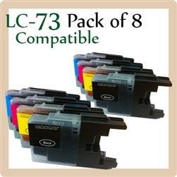 LC73, Pack of 8 (Compatible) CHOOSE any 8 Colours.