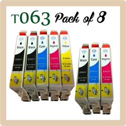 T063, Pack of 8 (Compatible) CHOOSE any 8 Colours.