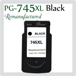 PG-745XL, Black (Remanufactured), Canon iP2870, iP2872, MG2470, MG2570, MG2970, MG3060, MG3070, MX497, TR4570, TR4670, TS207, TS307