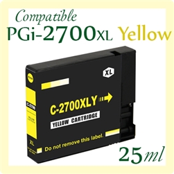 PGI-2700XL Yellow (Compatible), Canon Maxify iB4070, iB4170, MB5070, MB5170, â€‹MB5370, MB5470