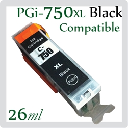 PGI-750XL BK (Compatible), Canon iP7270, iP8770, iX6770, iX6870, MG5470, MG5570, MG5670, MG6370, MG6470, MG6670, MG7170, MG7570, MX727, MX927