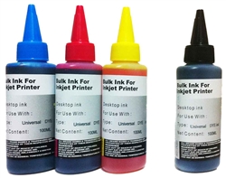 CMYK Premium Dye Ink, 4 x 100ml