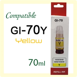 GI-70 Y (Compatible), Canon G5070, G6070, G7070, GM2070, GM4070