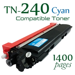 Brother TN-240 Cyan (Compatible), HL-3040cn, HL-3045cn, HL-3070cw, HL-3075cw, DCP-9010cn, MFC-9010cn, MFC-9120cn, MFC-9125cn, MFC-9320cw, MFC-9325cw