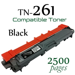 Brother TN-261 Black (Compatible) , HL-3140cw, HL-3150cdn, HL-3150cdw, HL-3170cdw, DCP-9020cdw, MFC-9130cw, MFC-9140cdn, MFC-9330cdw, MFC-9340cdw