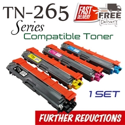 Brother TN261 TN265, Set of 4 (Compatible), HL-3140cw, HL-3150cdn, HL-3150cdw, HL-3170cdw, DCP-9020cdw, MFC-9130cw, MFC-9140cdn, MFC-9330cdw, MFC-9340cdw