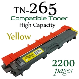 Brother TN-265 Yellow (Compatible) , HL-3140cw, HL-3150cdn, HL-3150cdw, HL-3170cdw, DCP-9020cdw, MFC-9130cw, MFC-9140cdn, MFC-9330cdw, MFC-9340cdw