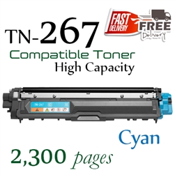 Brother TN-267 Cyan (Compatible), HL-L3210cw,  HL-L3230cdn,  HL-L3270cdw, DCP-L3551cdw, MFC-L3735cdn, MFC-L3750cdw, MFC-L3770cdw