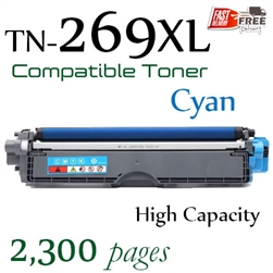 Brother TN269XL Cyan (Compatible) ,  HL-L3240CDW, HL-L3280CDW, DCP-L3560CDW, MFC-L3760CDW,  MFC-8390CDW