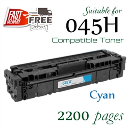 Canon 045H Cyan (Compatible), ImageCLASS LBP611Cn, LBP613Cdw, MF631Cn, MF633Cdw, MF635Cx