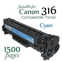 Canon 316 Cyan (Compatible), LaserSHOT LBP5050, LBP5050n, LBP8080