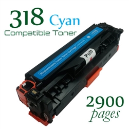 Canon 318 Cyan (Compatible), LaserSHOT, LBP7200c, LBP7200cd, LBP7200cdn, imageClass LBP7600c, LB7660c, LBP7680cx