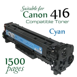 Canon 416 Cyan (Compatible), imageCLASS MF8010cn, MF8030cn, MF8040cn, MF8050cn, MF8080cw