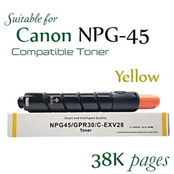 NPG45 Yellow (Compatible), Canon imageRUNNER Advance IRC5045, IRC5051, IRC5250, IRC5255