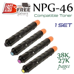 NPG46 Set of 4 (Compatible), Canon imageRUNNER Advance IRC5030, IRC5035, IRC5235, IRC5240