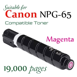 NPG65 Magenta (Compatible), Canon ImageRUNNER ADVANCE C250, ImageRUNNER ADV C255, IR ADV C350I, IRA C351, C355