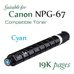 NPG67 Cyan (Compatible), Canon ImageRunner Advance IRC3020, IRC3025, IRC3320, IRC3325, IRC3330, IRC3520, IRC3525, IRC3530, IRC3720, IRC3725, IRC3730