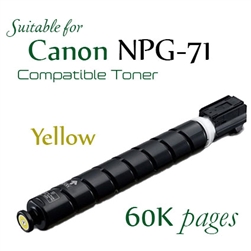 NPG71 Yellow (Compatible), Canon ImageRunner Advance IRC5535, IRC5540, IRC5550, IRC5560