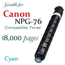 NPG76 Cyan (Compatible), Canon ImageRUNNER C256, IR Adv C356