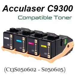 Epson 602 - 605 (C13S050602-605, Compatible), AcuLaser C9300