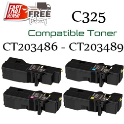 FujiFilm CT203486-489, Set of 4 (C325, Compatible), Apeos C325dw, C325z, C328df, C328dw, ApeosPrint C325dw, C325, C328, C328dw