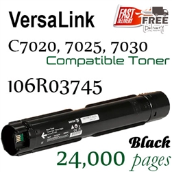 106R03745 Black (Compatible), VersaLink C7000 series, C7020, C7025, C7030