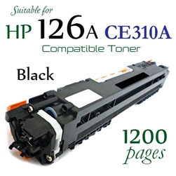 HP126A Black (CE310A, Compatible), LaserJet CP1021, C1022, CP1023, CP1025, CP1025nw, CP1026nw, CP1027nw, CP1028nw, M175a, M175b, M175c, M175e, M175nw, M175p, M175r, M275, M275nw, M275s, M275t, M275u