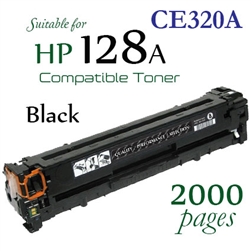 HP128A Black (CE320A, Compatible), LaserJet Pro CM1415fn, CM1415nw, CP1521n, CP1522n, CP1523n, CP1525n, CP1525nw, CP1526nw, CP1527nw, CP1528nw